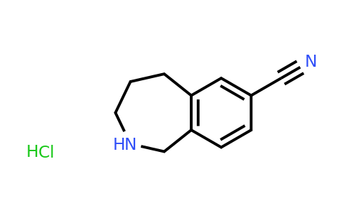 2,3,4,5-tetrahydro-1H-benzo[c]azepine-7-carbonitrile hydrochloride