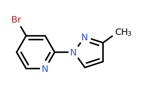 CAS 1159814-76-2 | 4-Bromo-2-(3-methyl-1H-pyrazol-1-YL)pyridine