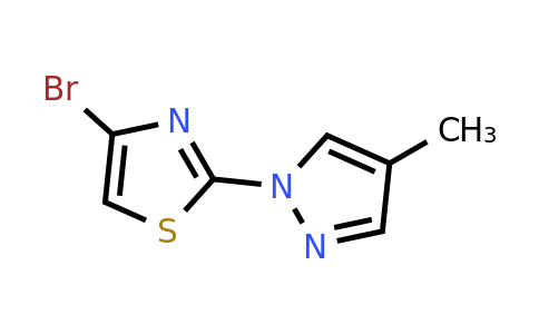 CAS 1159816-65-5 | 4-Bromo-2-(4-methyl-1H-pyrazol-1-YL)thiazole