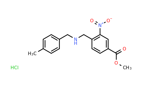 CAS 1159822-69-1 | Methyl 4-(((4-methylbenzyl)amino)methyl)-3-nitrobenzoate hydrochloride