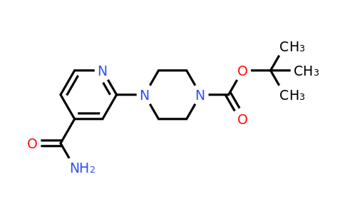 CAS 1159823-86-5 | tert-Butyl 4-(4-carbamoylpyridin-2-yl)piperazine-1-carboxylate