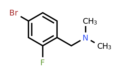 CAS 1159976-88-1 | (4-Bromo-2-fluoro-benzyl)-dimethyl-amine