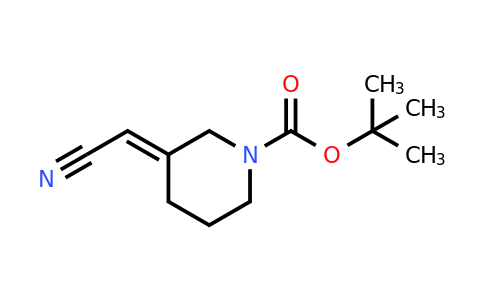 CAS 1159982-27-0 | tert-butyl (3E)-3-(cyanomethylidene)piperidine-1-carboxylate