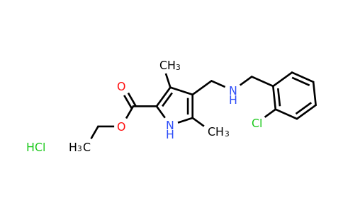CAS 1160245-32-8 | Ethyl 4-(((2-chlorobenzyl)amino)methyl)-3,5-dimethyl-1H-pyrrole-2-carboxylate hydrochloride