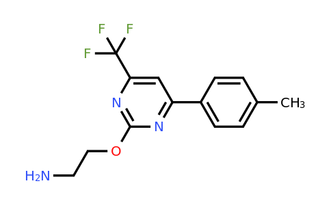 2-((4-(P-Tolyl)-6-(trifluoromethyl)pyrimidin-2-yl)oxy)ethanamine