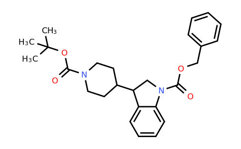 CAS 1160248-39-4 | Benzyl 3-(1-(tert-butoxycarbonyl)piperidin-4-yl)indoline-1-carboxylate