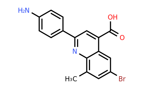 CAS 1160264-26-5 | 2-(4-Aminophenyl)-6-bromo-8-methylquinoline-4-carboxylic acid