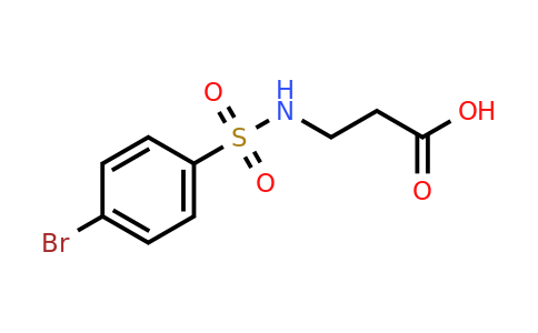 CAS 116035-58-6 | 3-(4-bromobenzenesulfonamido)propanoic acid