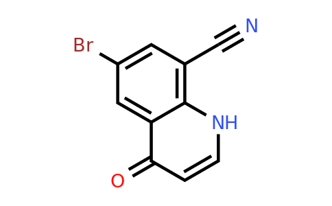 CAS 1160474-80-5 | 6-Bromo-4-oxo-1,4-dihydroquinoline-8-carbonitrile