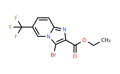 CAS 1160474-86-1 | Ethyl 3-bromo-6-(trifluoromethyl)imidazo[1,2-a]pyridine-2-carboxylate