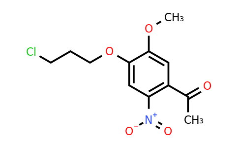 CAS 1160707-44-7 | 1-(4-(3-chloropropoxy)-5-methoxy-2-nitrophenyl)ethan-1-one