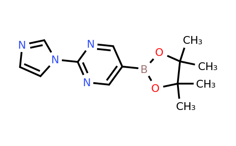 CAS 1160790-26-0 | 2-(1H-Imidazol-1-YL)-5-(4,4,5,5-tetramethyl-1,3,2-dioxaborolan-2-YL)pyrimidine