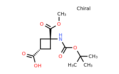 CAS 116129-02-3 | cis-3-{[(tert-butoxy)carbonyl]amino}-3-(methoxycarbonyl)cyclobutane-1-carboxylic acid