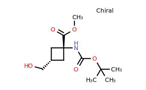 CAS 116129-03-4 | methyl cis-1-{[(tert-butoxy)carbonyl]amino}-3-(hydroxymethyl)cyclobutane-1-carboxylate