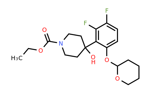 CAS 1161838-18-1 | Ethyl 4-(2,3-difluoro-6-((tetrahydro-2H-pyran-2-yl)oxy)phenyl)-4-hydroxypiperidine-1-carboxylate