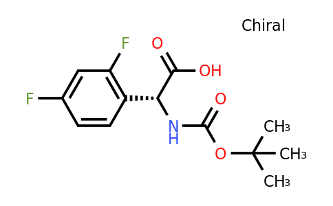 CAS 1162696-80-1 | (2R)-2-(2,4-Difluorophenyl)-2-[(tert-butoxy)carbonylamino]acetic acid