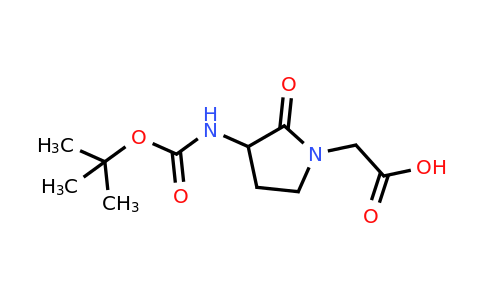 CAS 116339-45-8 | 2-(3-((tert-Butoxycarbonyl)amino)-2-oxopyrrolidin-1-yl)acetic acid