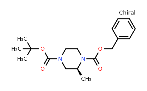 CAS 1163793-31-4 | (S)-2-Methylpiperazine-1,4-dicarboxylic acid 1-benzyl ester 4-tert-butyl ester