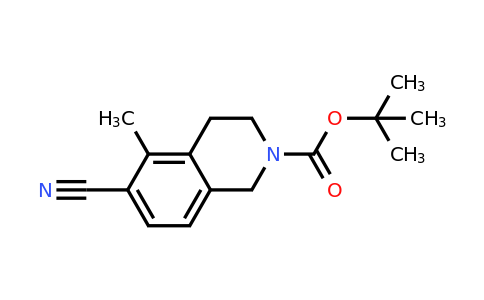 CAS 1165923-92-1 | tert-butyl 6-cyano-5-methyl-3,4-dihydro-1H-isoquinoline-2-carboxylate