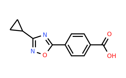 CAS 1165931-66-7 | 4-(3-cyclopropyl-1,2,4-oxadiazol-5-yl)benzoic acid