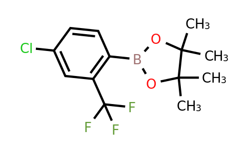 CAS 1165935-85-2 | 2-(4-Chloro-2-(trifluoromethyl)phenyl)-4,4,5,5-tetramethyl-1,3,2-dioxaborolane