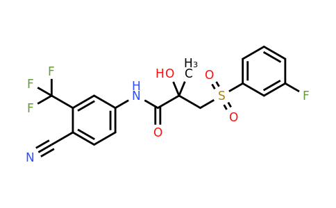 CAS 1166228-30-3 | N-(4-Cyano-3-(trifluoromethyl)phenyl)-3-((3-fluorophenyl)sulfonyl)-2-hydroxy-2-methylpropanamide