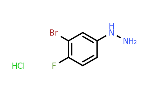 CAS 1166990-89-1 | (3-bromo-4-fluorophenyl)hydrazine hydrochloride