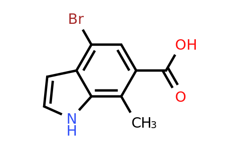 CAS 1167055-60-8 | 4-bromo-7-methyl-1H-indole-6-carboxylic acid