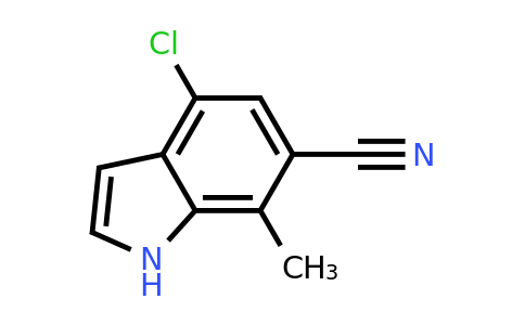CAS 1167056-04-3 | 4-chloro-7-methyl-1H-indole-6-carbonitrile