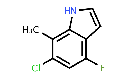 CAS 1167056-54-3 | 6-chloro-4-fluoro-7-methyl-1H-indole