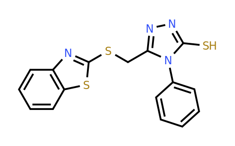 CAS 116710-50-0 | 5-[(1,3-benzothiazol-2-ylsulfanyl)methyl]-4-phenyl-4H-1,2,4-triazole-3-thiol