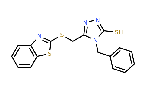 CAS 116710-53-3 | 5-[(1,3-benzothiazol-2-ylsulfanyl)methyl]-4-benzyl-4H-1,2,4-triazole-3-thiol