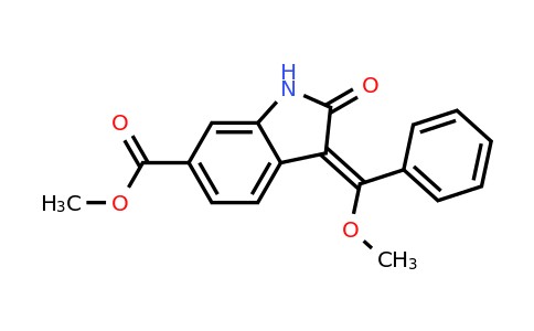 CAS 1168150-46-6 | (E)-Methyl 3-(methoxy(phenyl)methylene)-2-oxoindoline-6-carboxylate