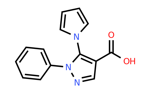 CAS 116834-08-3 | 1-Phenyl-5-(1H-pyrrol-1-yl)-1H-pyrazole-4-carboxylic acid