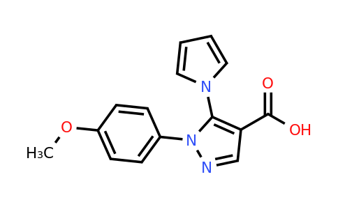 CAS 116834-10-7 | 1-(4-Methoxyphenyl)-5-(1H-pyrrol-1-yl)-1H-pyrazole-4-carboxylic acid