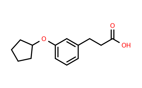CAS 1169847-99-7 | 3-[3-(Cyclopentyloxy)phenyl]propanoic acid