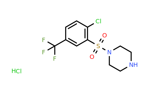 CAS 1170080-52-0 | 1-[2-Chloro-5-(trifluoromethyl)benzenesulfonyl]piperazine hydrochloride