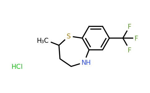 CAS 1170107-37-5 | 2-Methyl-7-(trifluoromethyl)-2,3,4,5-tetrahydro-1,5-benzothiazepine hydrochloride