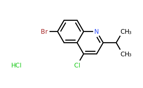 CAS 1170370-51-0 | 6-Bromo-4-chloro-2-isopropylquinoline hydrochloride