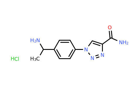 CAS 1170384-79-8 | 1-[4-(1-Aminoethyl)phenyl]-1H-1,2,3-triazole-4-carboxamide hydrochloride