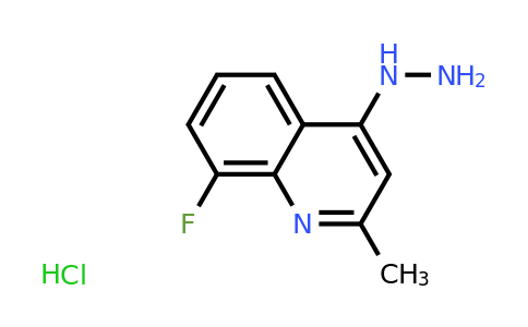 CAS 1170457-07-4 | 8-Fluoro-4-hydrazino-2-methylquinoline hydrochloride
