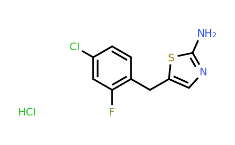 CAS 1170526-97-2 | 5-[(4-Chloro-2-fluorophenyl)methyl]-1,3-thiazol-2-amine hydrochloride