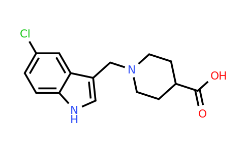 CAS 1170595-16-0 | 1-[(5-Chloro-1H-indol-3-yl)methyl]piperidine-4-carboxylic acid