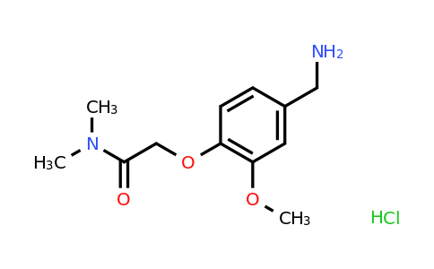 CAS 1170889-23-2 | 2-[4-(Aminomethyl)-2-methoxyphenoxy]-N,N-dimethylacetamide hydrochloride