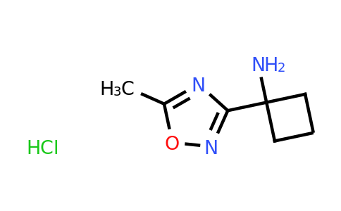 CAS 1170897-28-5 | 1-(5-Methyl-1,2,4-oxadiazol-3-yl)cyclobutan-1-amine hydrochloride