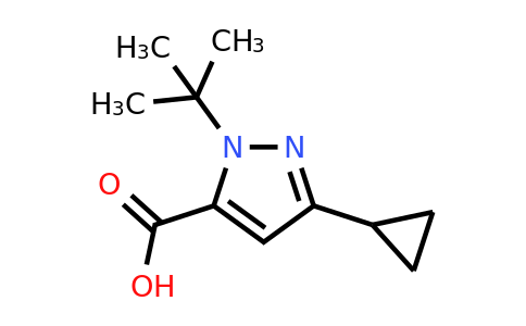 CAS 1170933-09-1 | 1-tert-Butyl-3-cyclopropyl-1H-pyrazole-5-carboxylic acid