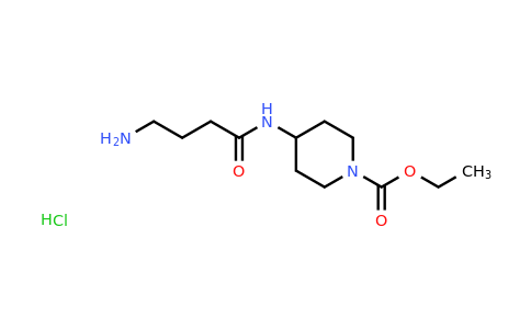 CAS 1170957-61-5 | Ethyl 4-(4-aminobutanamido)piperidine-1-carboxylate hydrochloride