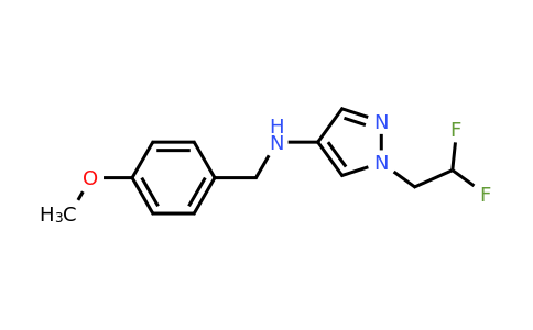 CAS 1170978-83-2 | 1-(2,2-Difluoroethyl)-N-(4-methoxybenzyl)-1H-pyrazol-4-amine
