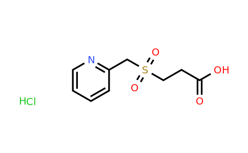 CAS 1171061-94-1 | 3-(Pyridin-2-ylmethanesulfonyl)propanoic acid hydrochloride