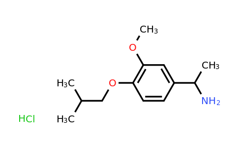 CAS 1171067-18-7 | 1-[3-Methoxy-4-(2-methylpropoxy)phenyl]ethan-1-amine hydrochloride